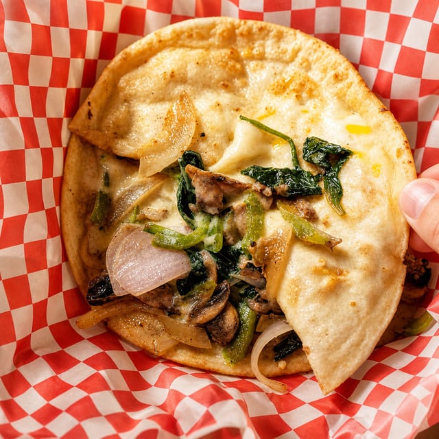 Veggie Quesadilla.