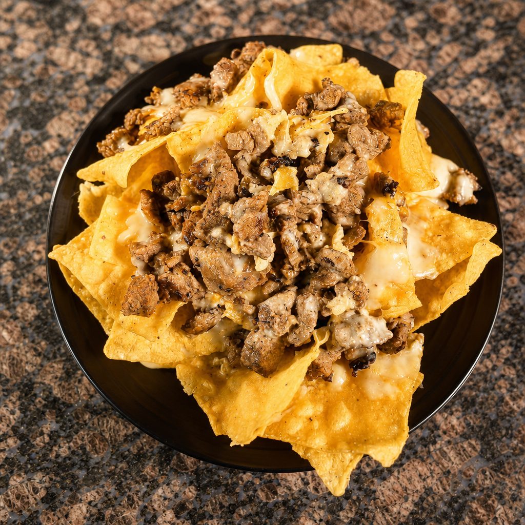 A8 Nachos Carne Asada.