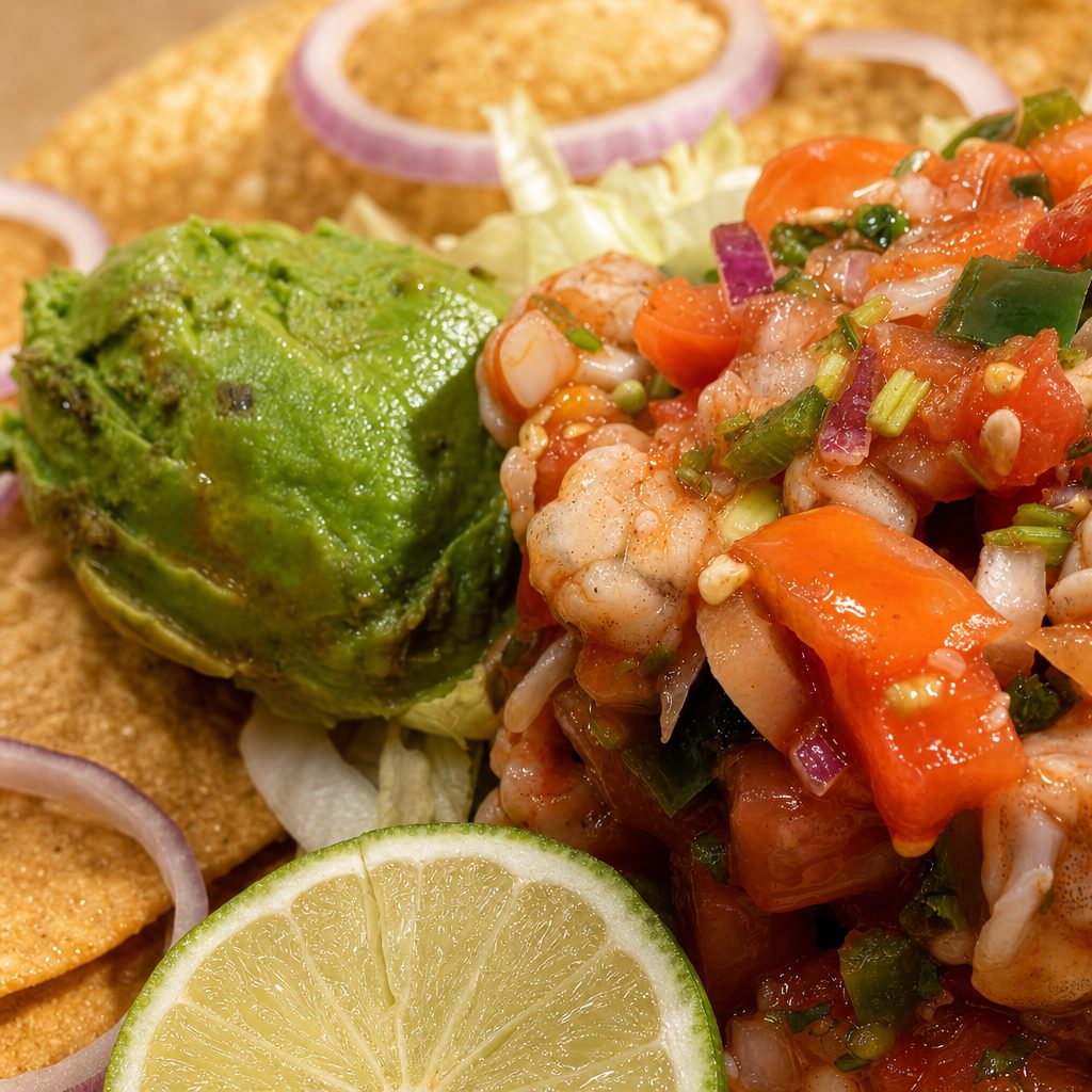 Tostadas De Ceviche.